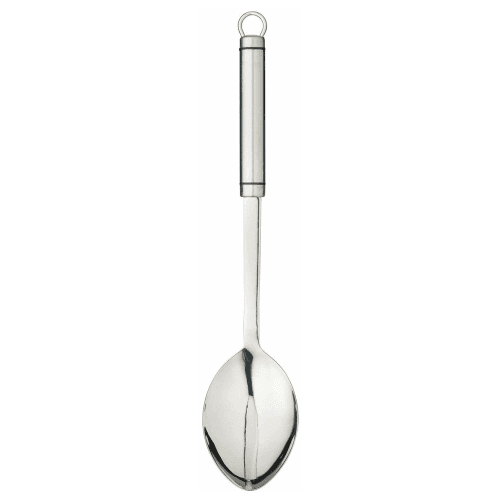 Image showing the Oval Handled Cooking spoon, stainless steel product.