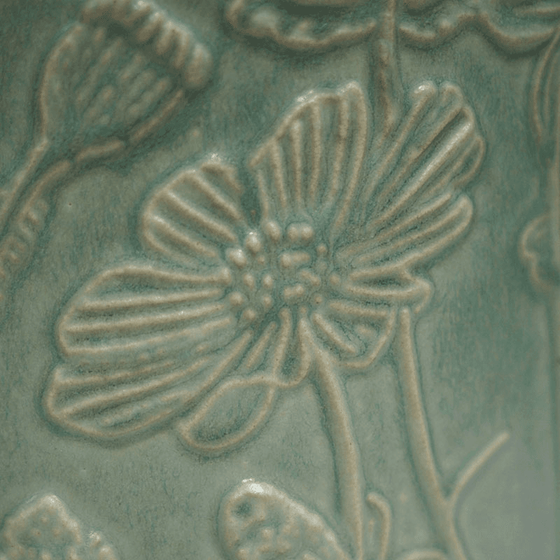 Kew Botanical Retreat Stoneware Meadow Planter, D18cm, Green
