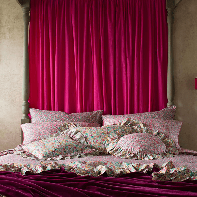 Betsy Ann Duvet Set, Super King, Pink