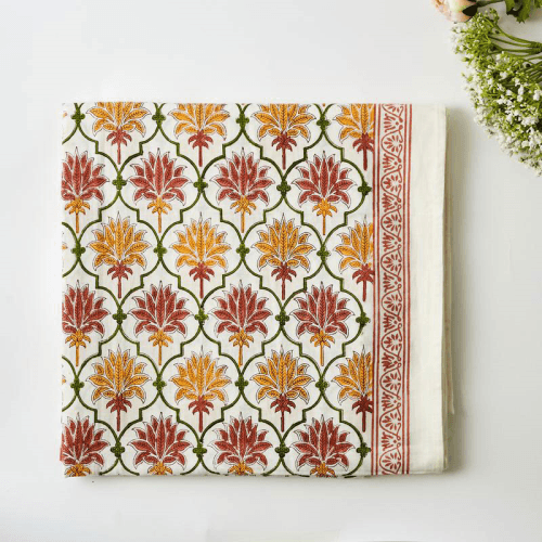 Image showing the Indiana Tablecloth, 150 x 300cm, Burnt Orange product.