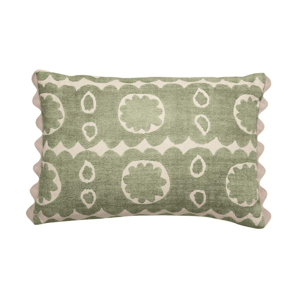 Osborne Cushion, 35 x 50cm, Green