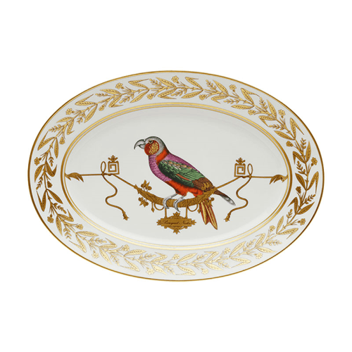 Image showing the Voliere Oval Platter, D40cm, White product.