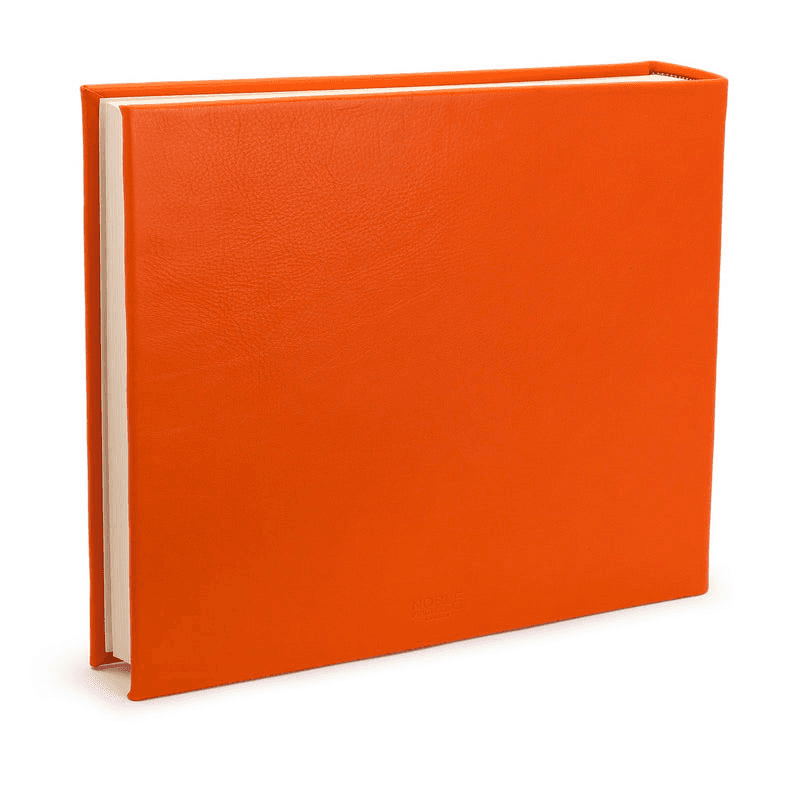 Chelsea Landscape Leather Photo Album, 31 x 36.5cm, Tangerine