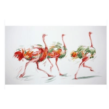 Image showing the Dancing Trio Unmounted Print product.