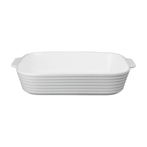 Image showing the James Martin Cook Rectangular Dish Large, Soft Grey product.