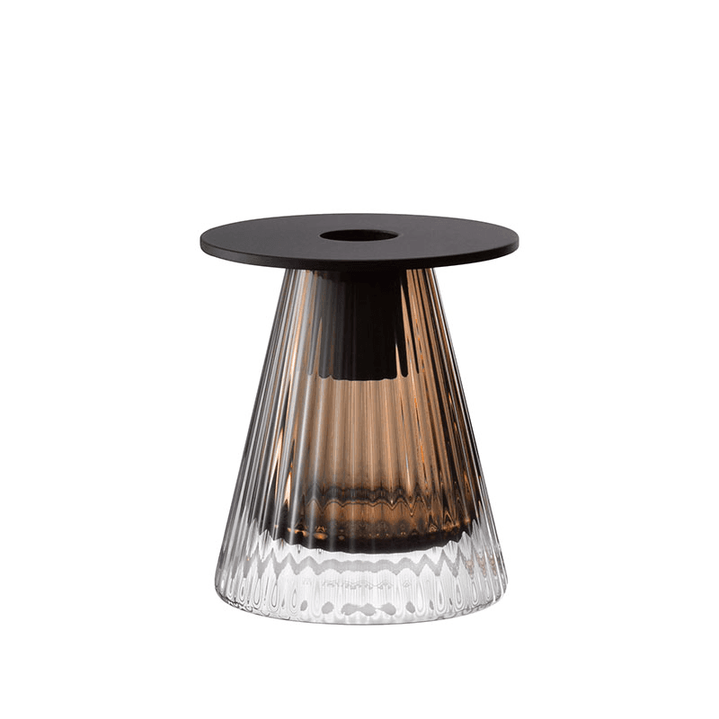 Beacon Candle Holder, H10cm, Jet Black