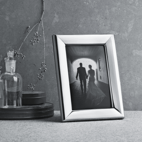 Image showing the Modern Photograph frame, 10 x 15cm, Stainless Steel product.