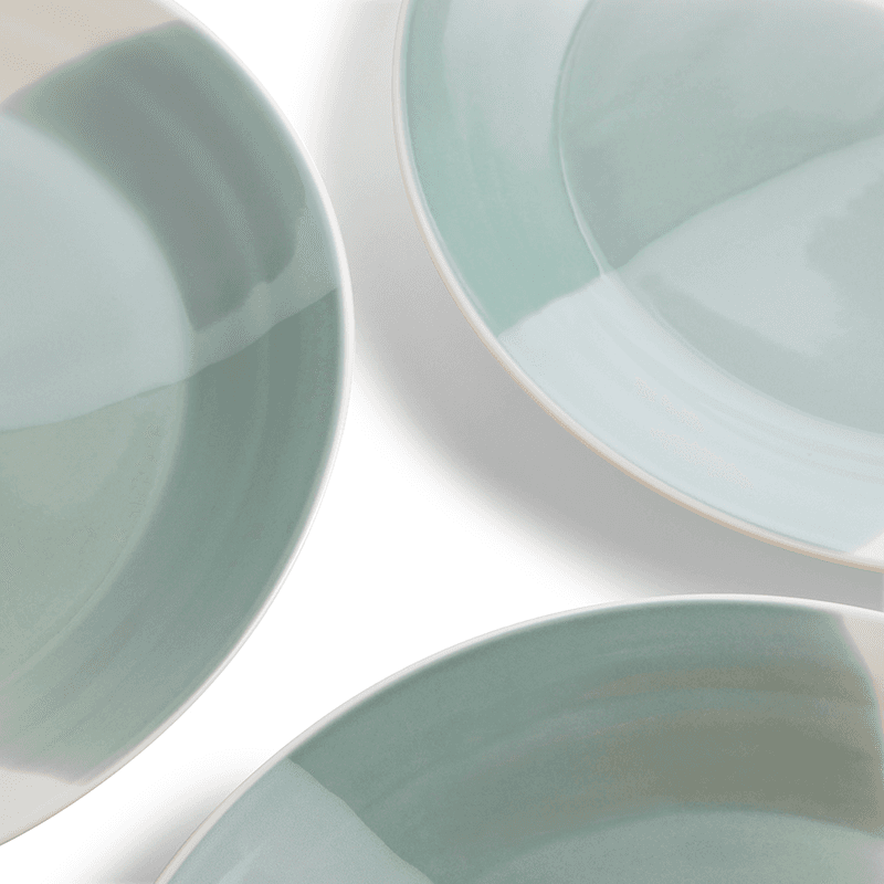 Signature 1815 Set of 4 Plates, D29cm, Green