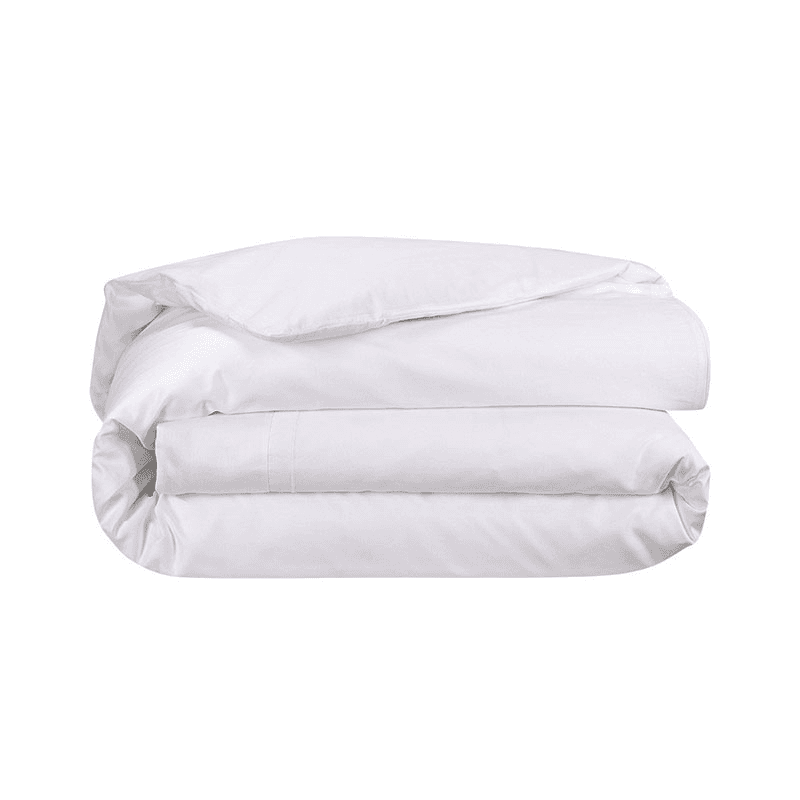Lutece - 300 Thread Count Egyptian Cotton Sateen King duvet cover, 240 x 220cm, Blanc