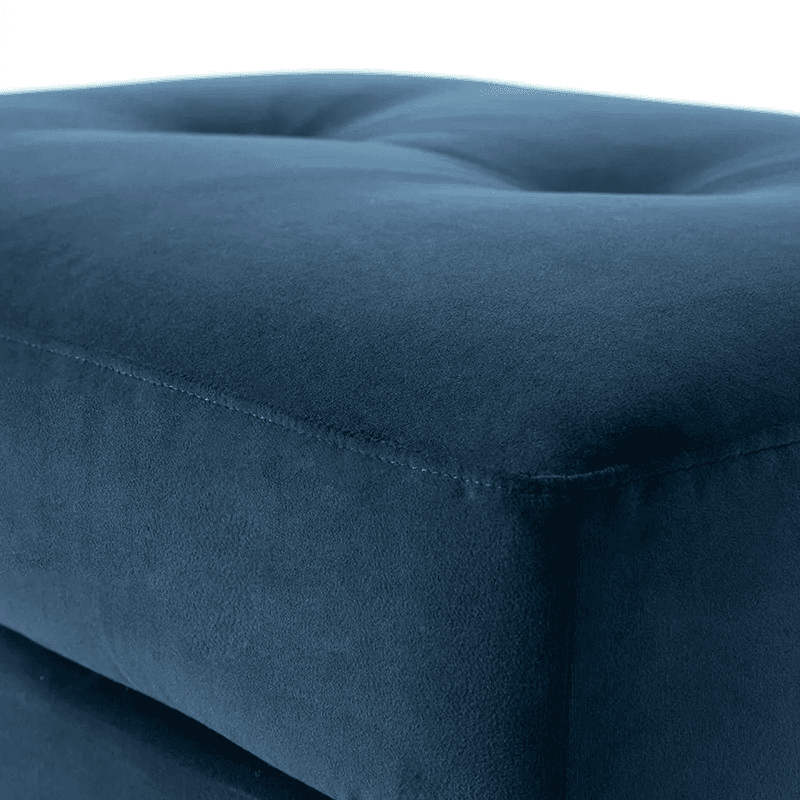 Model 04 Ottoman, Velvet Teal