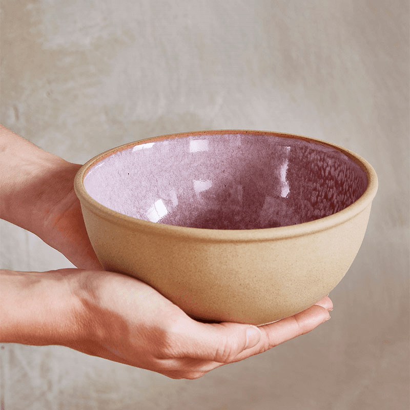 Minerals Set of 4 Bowls, D15cm, Rose Quartz