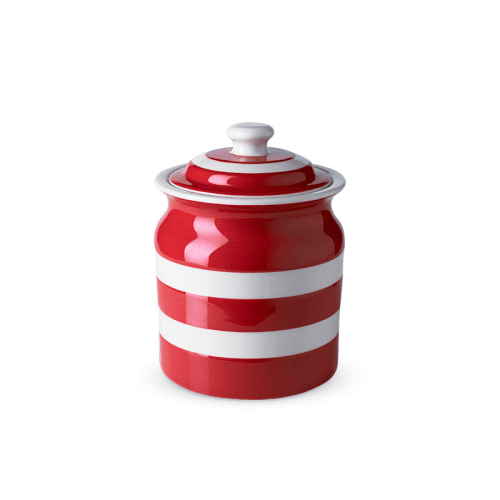 Image showing the Dreadnought Plain Storage Jar, 840ml, Red product.