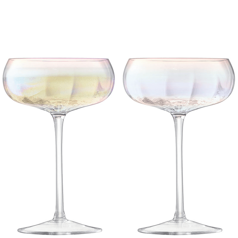 Pearl Champagne Saucers Set of 2, 300ml, Mother of Pearl
