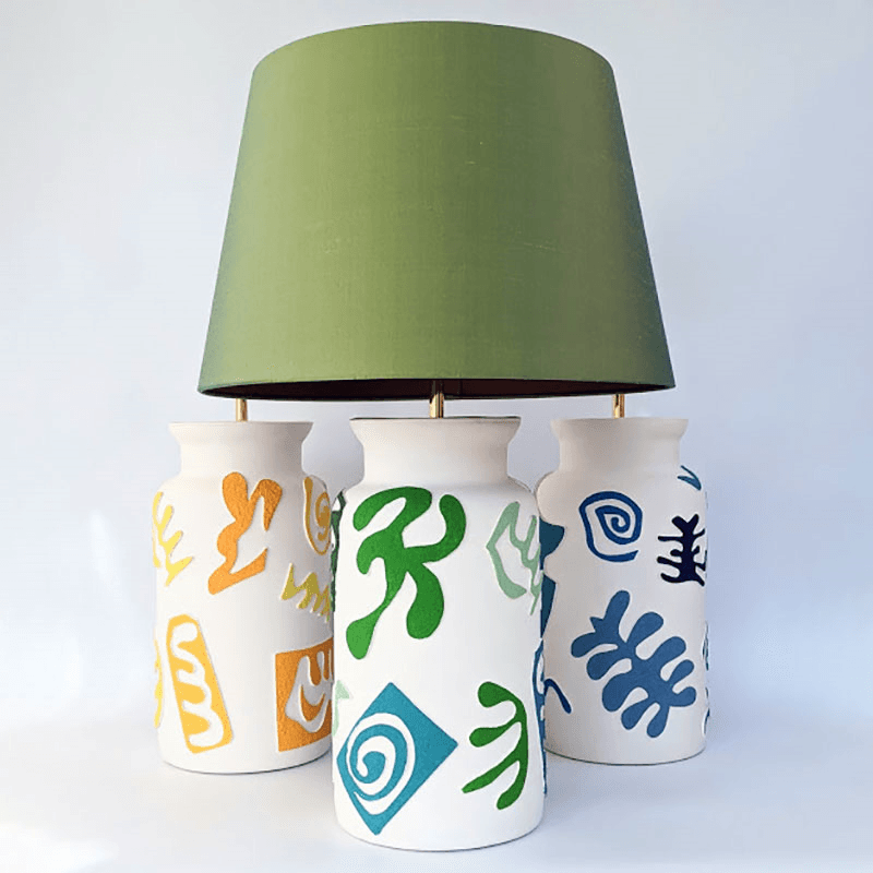 Can Can Table Lamp, H36cm, Yellow