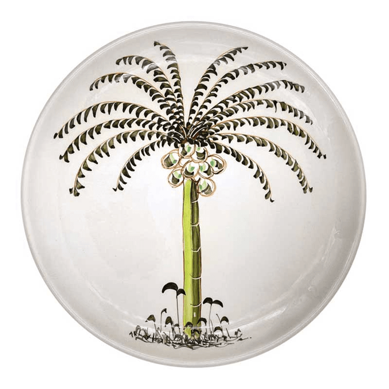 Palm Charger Plate, D30cm, Multi