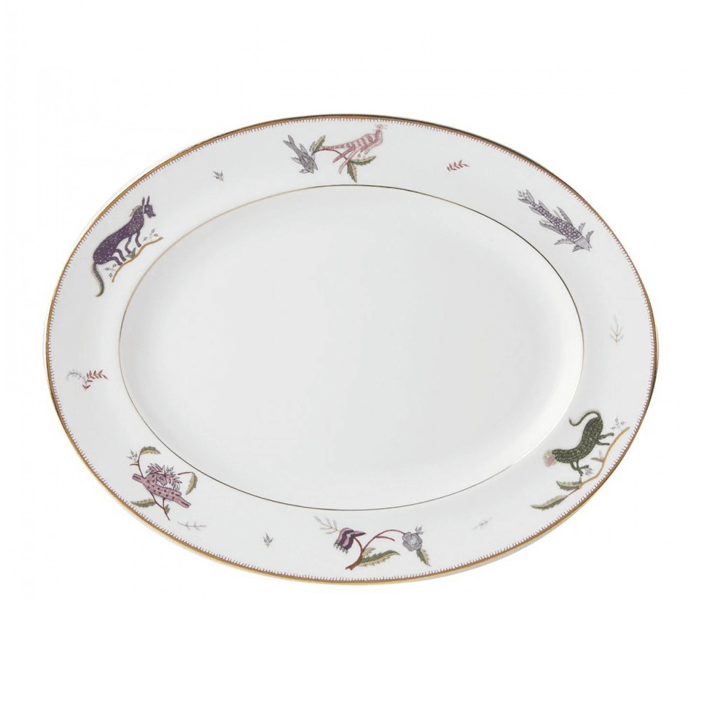 Mythical Creatures Oval platter, L35 x W28cm