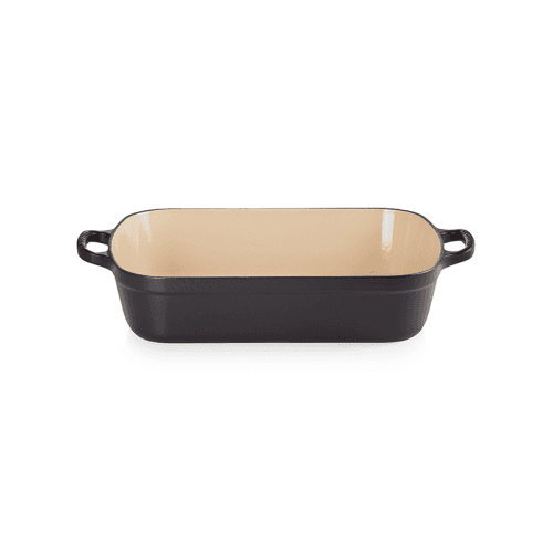 Image showing the Signature Cast Iron Rectangular roaster, 33cm - 4.9 litre, Satin Black product.