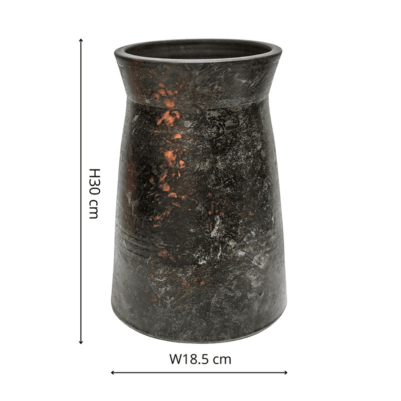 Kew Eclectic Orangery Handthrown Vase, D30cm, Bronze