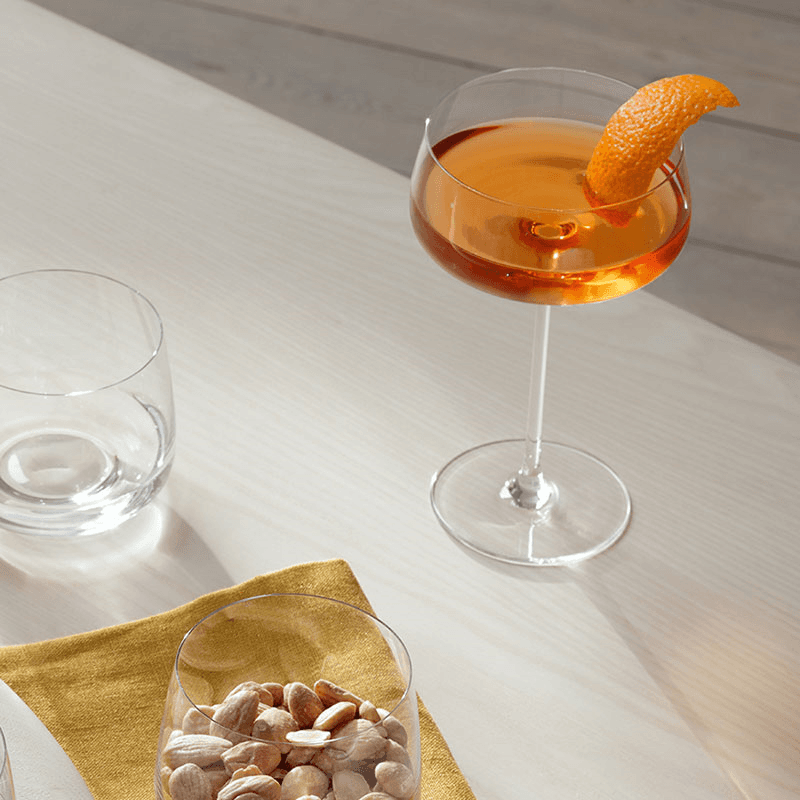 Metropolitan Set of 4 Champagne Saucers, 300ml, Clear