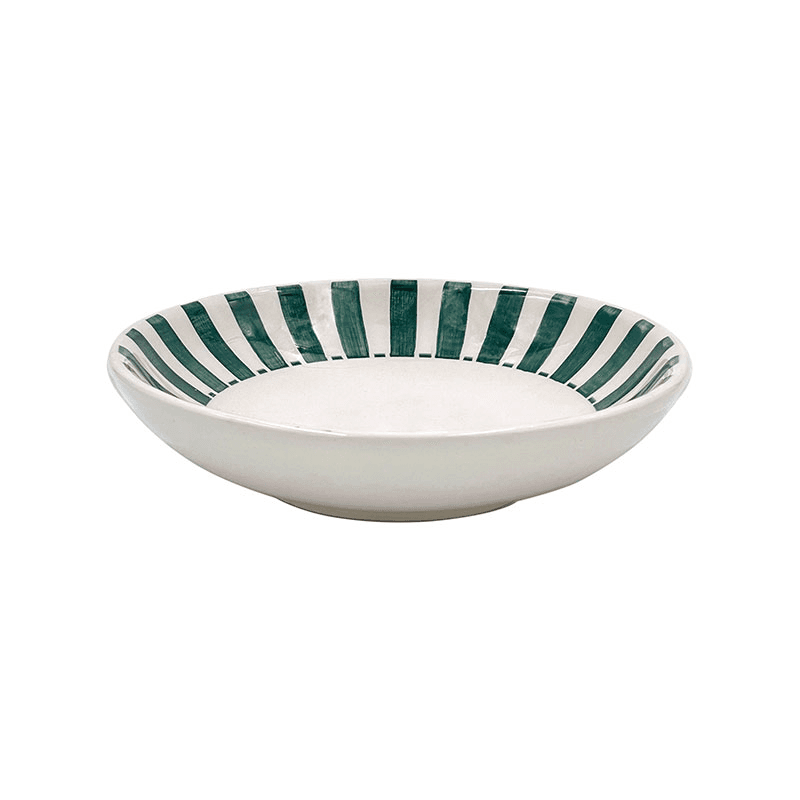 Stripes Pasta Bowl, D20cm, Green