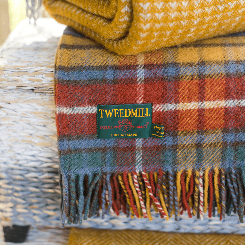 Tartan Throw, 150 x 183cm, Antique Buchanan