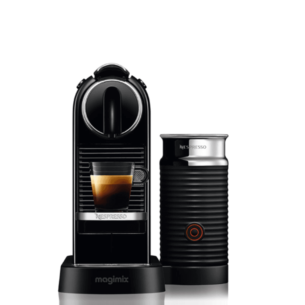 CitiZ Coffee Machine with Milk Frother 11317, Black
