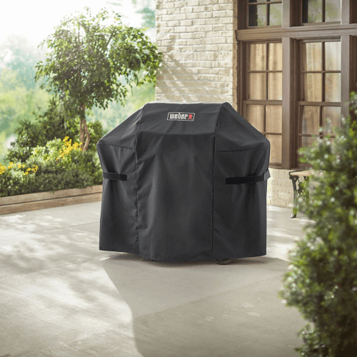 Image showing the Grill cover premium - fits spirit II 200 & spirit E-210, H106.7 x W45.2 x D121.9cm, Black product.