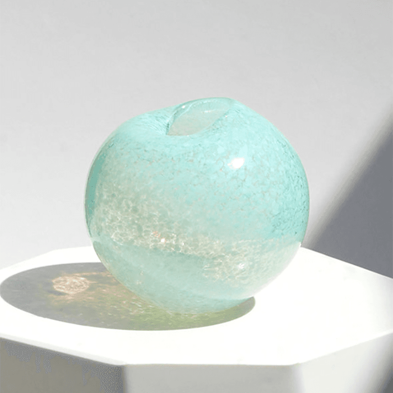 Dewdrop Vase, D14cm, Powder Green