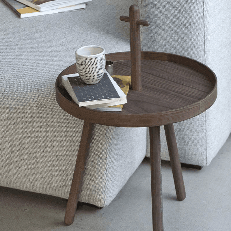 Pick Me Up Side Table, H66 x W45cm, Walnut