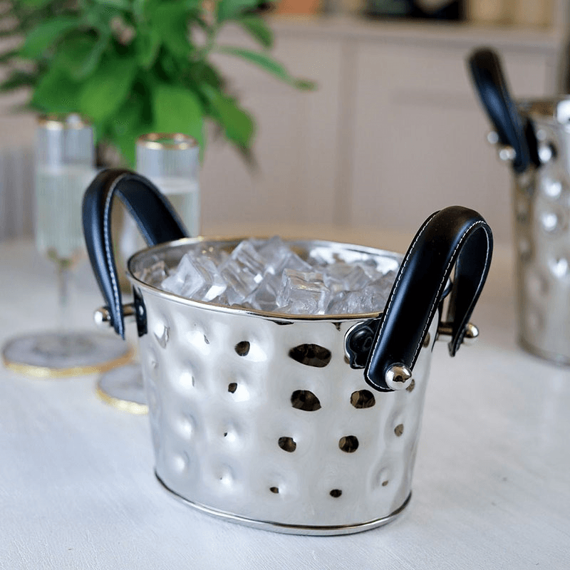 Polo Ice Bucket, L22 x W19 x H24cm, Silver