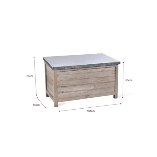 Image showing the Aldsworth Outdoor storage box, large, Natural product.