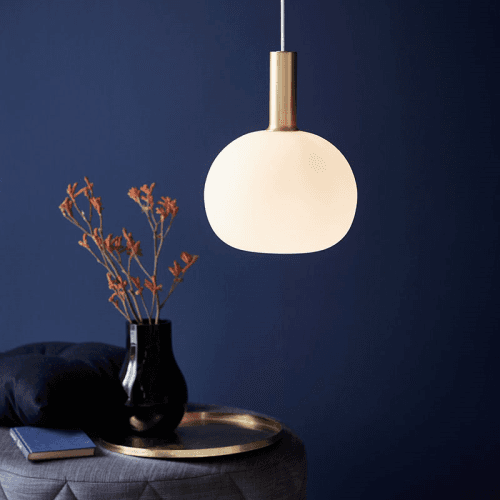 Image showing the Alton Pendant, H33cm, White product.