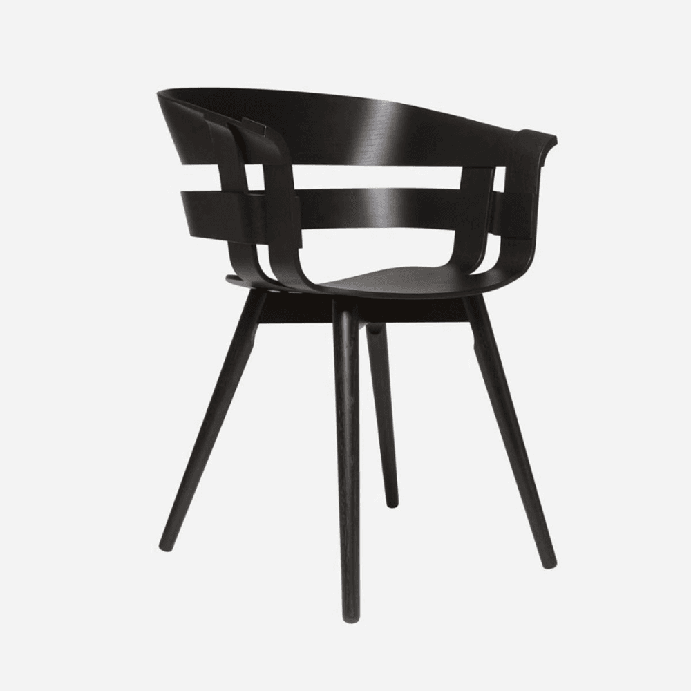 Wick Chair, 57 x 50.5 x 75cm, Black