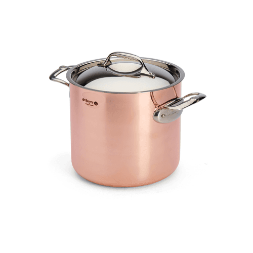 Image showing the Prima Matera Stockpot with Lid, 20cm, Copper product.