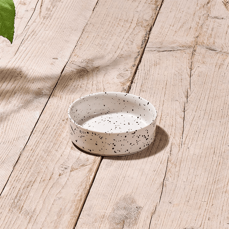 Ama Ceramic Pet Bowl, D12cm, Splatter