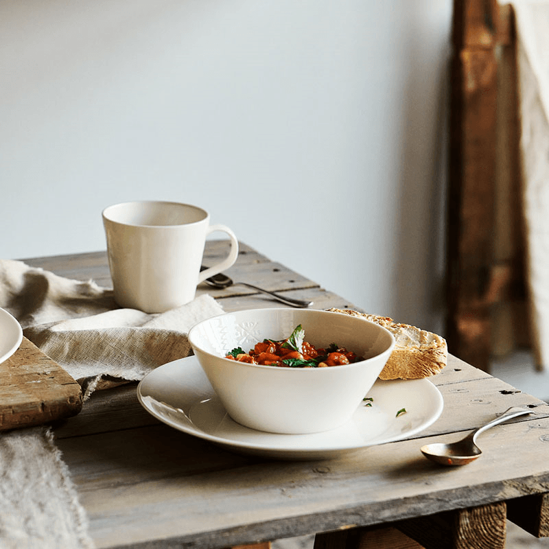 Pure Cereal Bowls Set of 4, D16cm, White