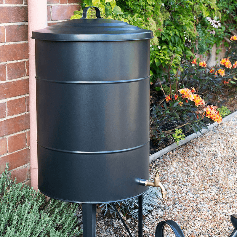 Classic Water Butt, 100L, Carbon