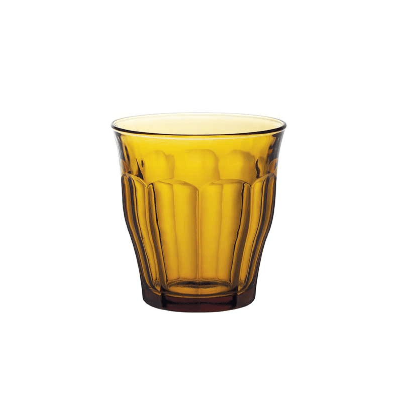 Picardie Set of 6 Tumblers, 250ml, Amber
