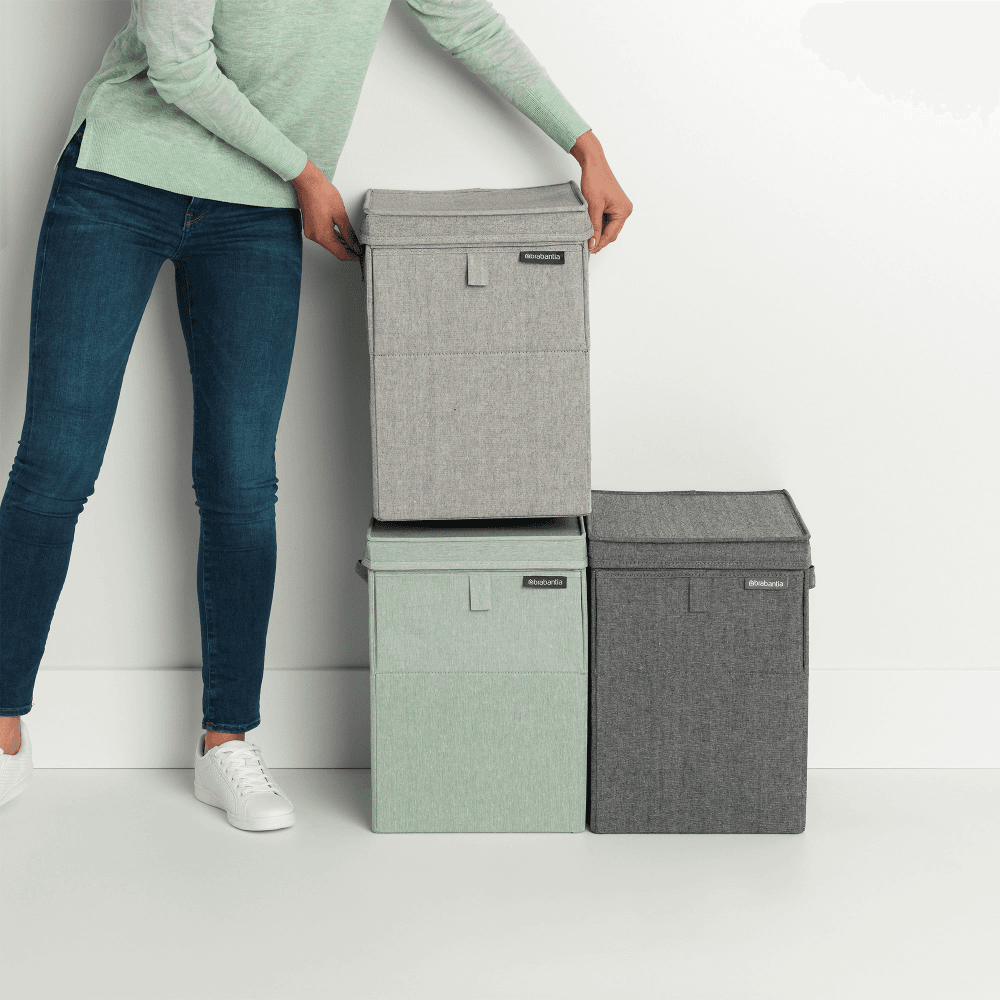Stackable laundry box, 35 litre, Grey