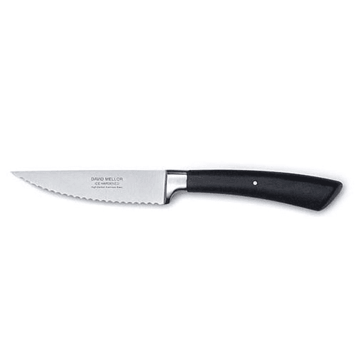 Image showing the Serrated vegetable knife, 12cm, Stainless Steel Black Handle product.
