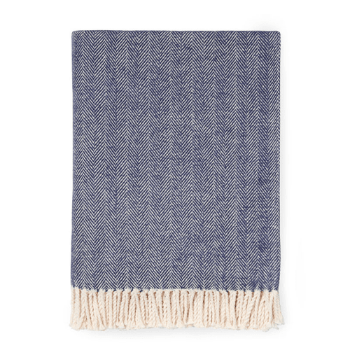 Image showing the Celine Throw, W130 x L180cm, Navy product.