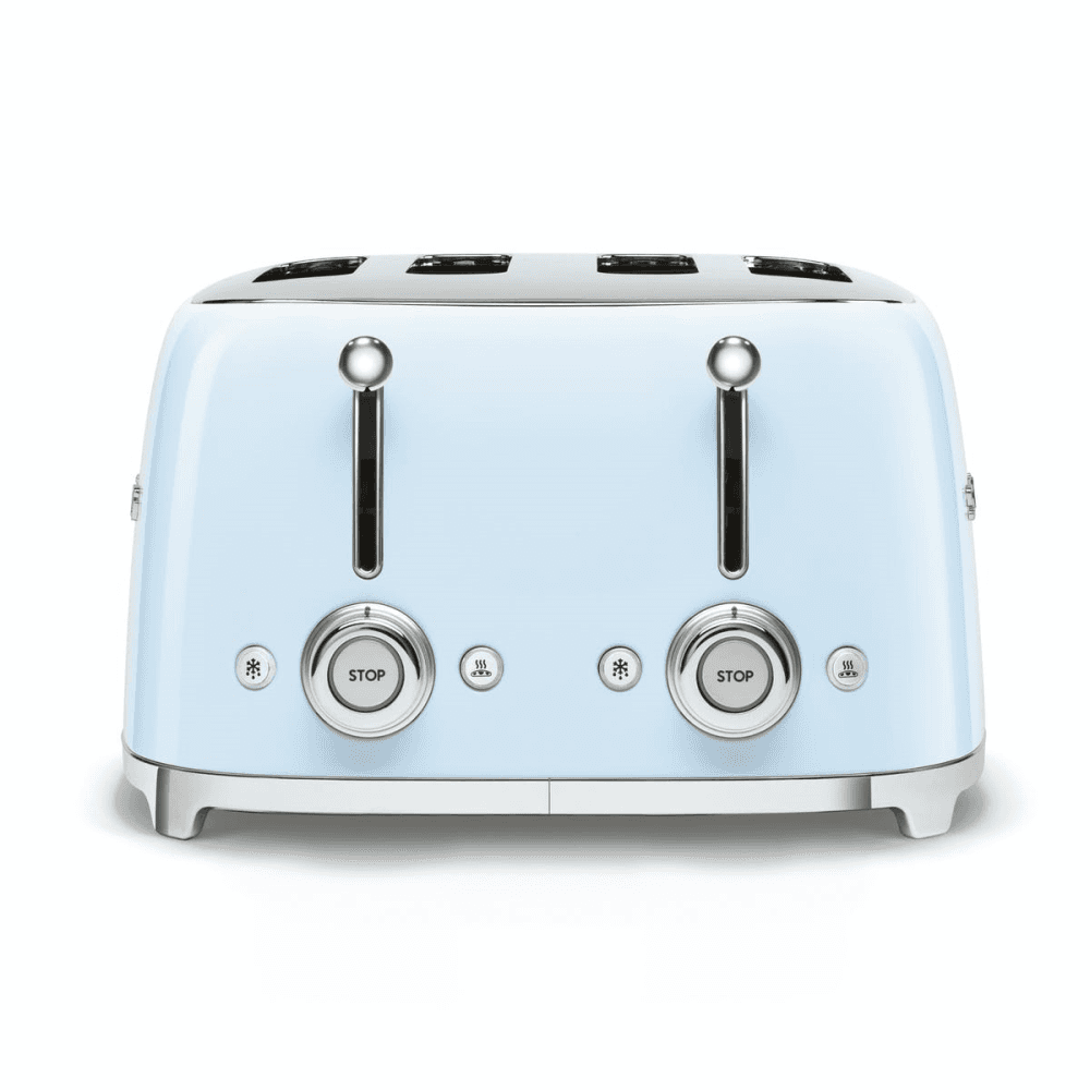 50's Retro 4 slice toaster - 4 slot, Pastel Blue
