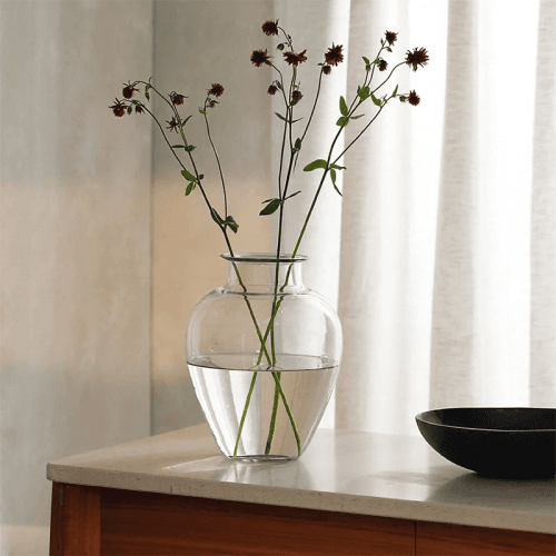 Image showing the Witton Vase, H25cm, Clear product.