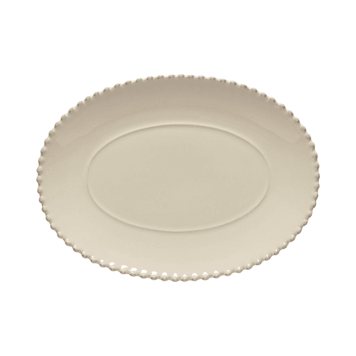 Image showing the Pearl Oval Platter, D34cm, Cream product.