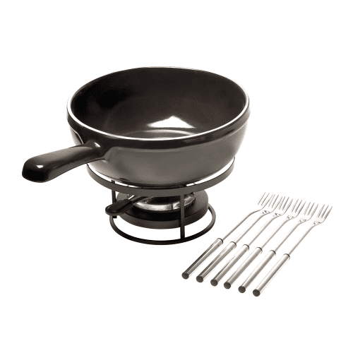 Image showing the Cheese fondue set, 36 x 24 x 9cm - 2.4 Litre, Charcoal product.