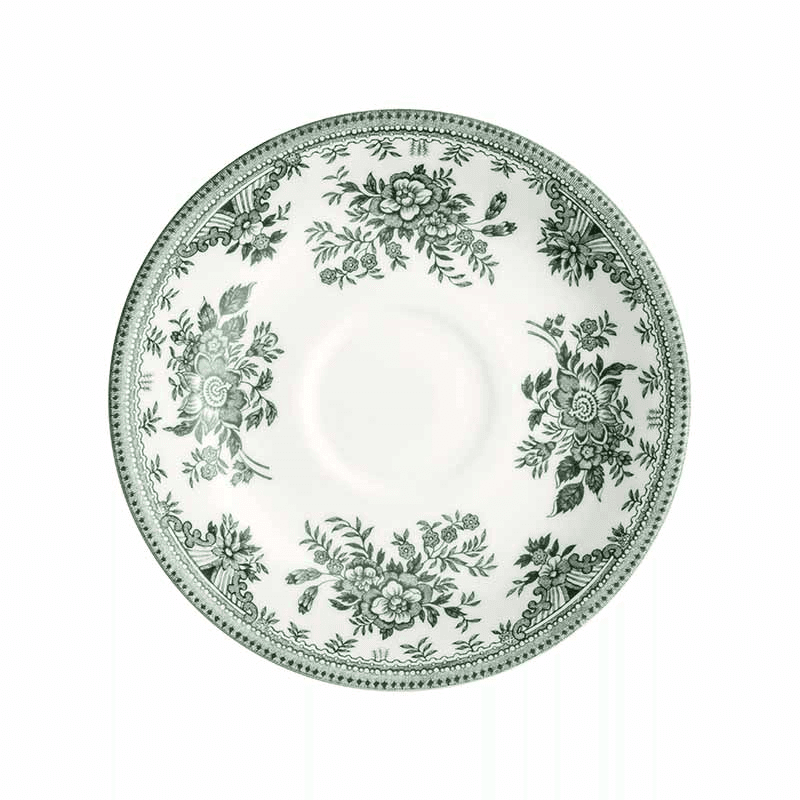 Asiatic Pheasants Tea Saucer, D15cm, Green