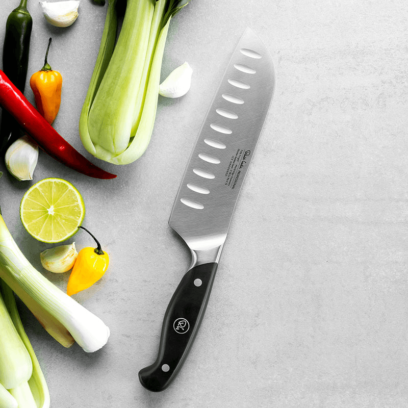 Professional Santoku Knife, L17cm, Stainless Steel