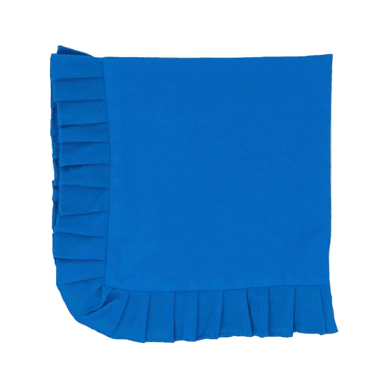 Neeli Blue Ruffle Napkin, 50 x 50cm, Blue