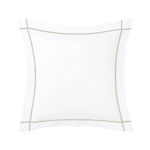 Image showing the Athena - 500 Thread Count Cotton Percale Square pillowcase, 65 x 65cm, Pierre product.