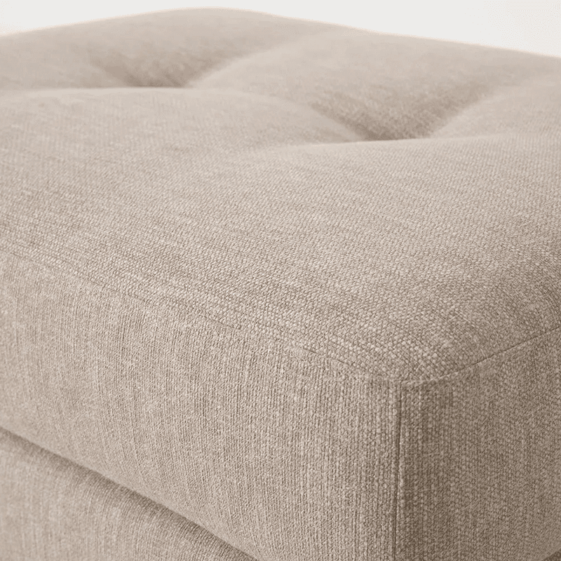 Model 04 Ottoman, Linen Pumice